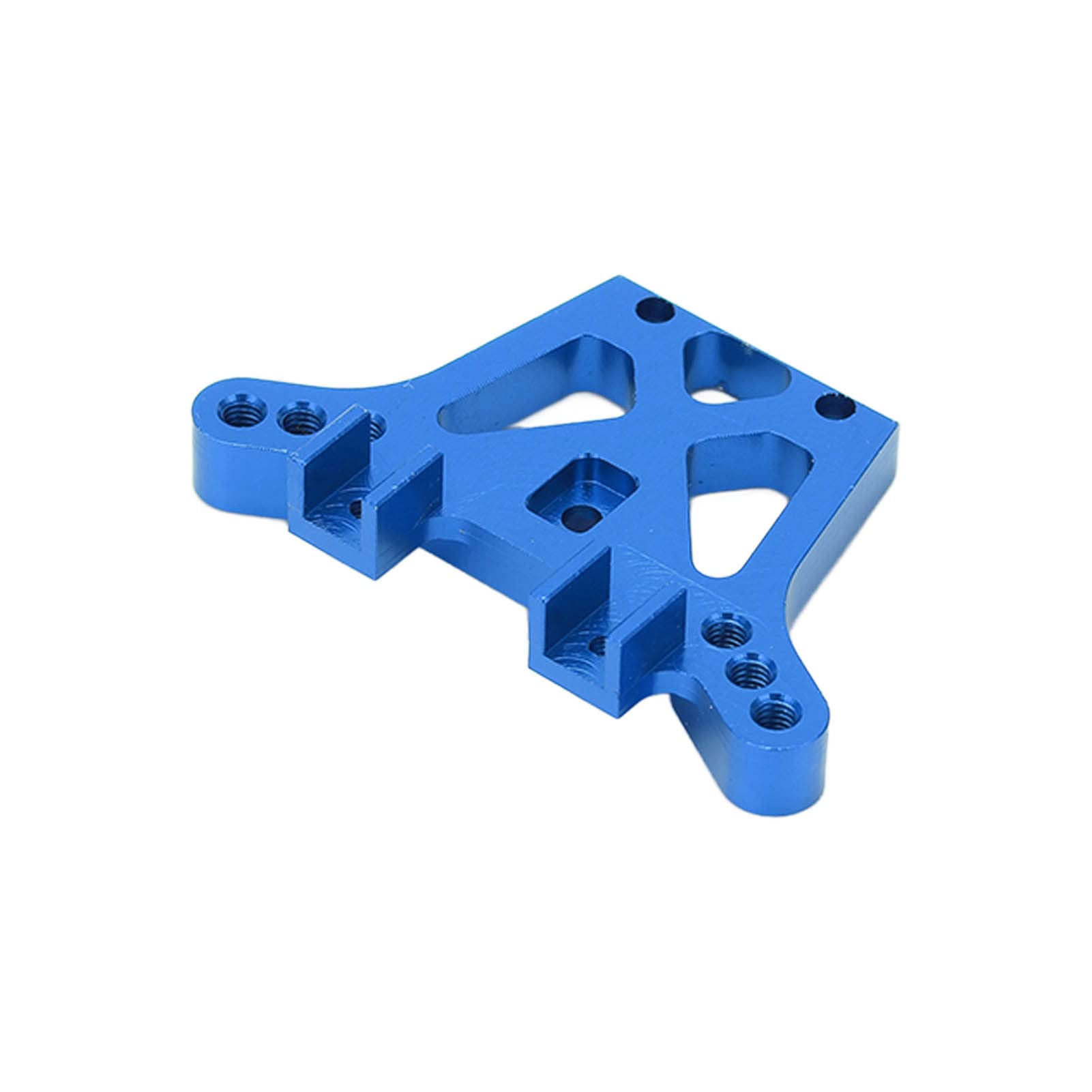 SPYMINNPOO Aluminum Alloy Rear Shock Tower & Shock Absorber Set for 1/18 RC Model Car - Blue Upgrade Parts | Durable Performance for Off-Road Racing & Crawling Scenes