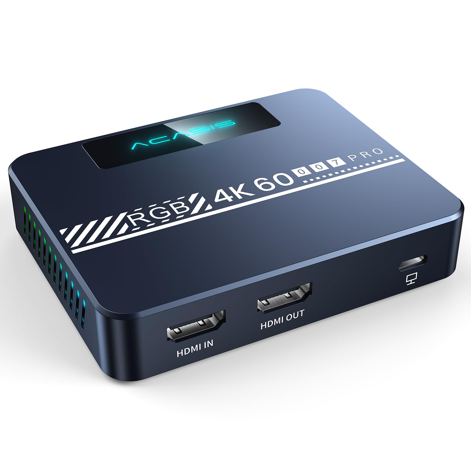 ACASIS 4K60 HDMI Video Capture Card with Upgraded Cooling Fan & VRR Support - Game Recording Device for Xbox Series X/S, PS5, PC/Mac - Perfect for Live Streaming, Esports & Content Creation