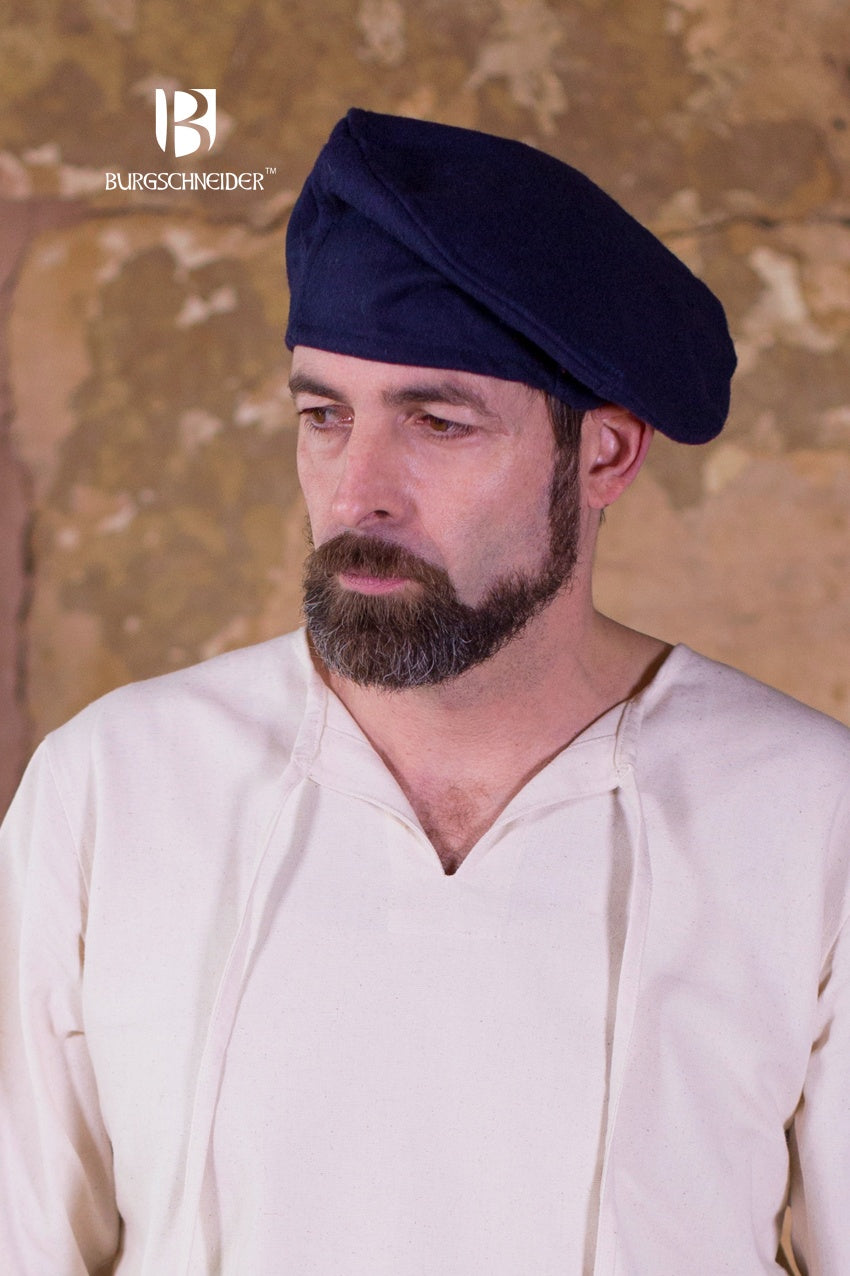 Wool Beret Harald Blue - Stylish Winter Hat for Women & Men - Perfect for Outdoor Activities, Fashion & Cold Weather