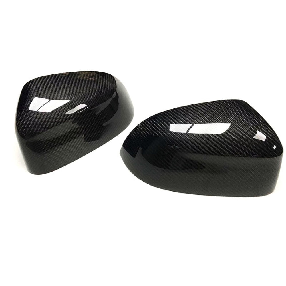 2019-2023 BMW X6 G06 Carbon Fiber Mirror Caps - Glossy Finish, Direct Fit Replacement, Enhanced Style & Aerodynamics - Perfect for Car Enthusiasts & Custom Upgrades