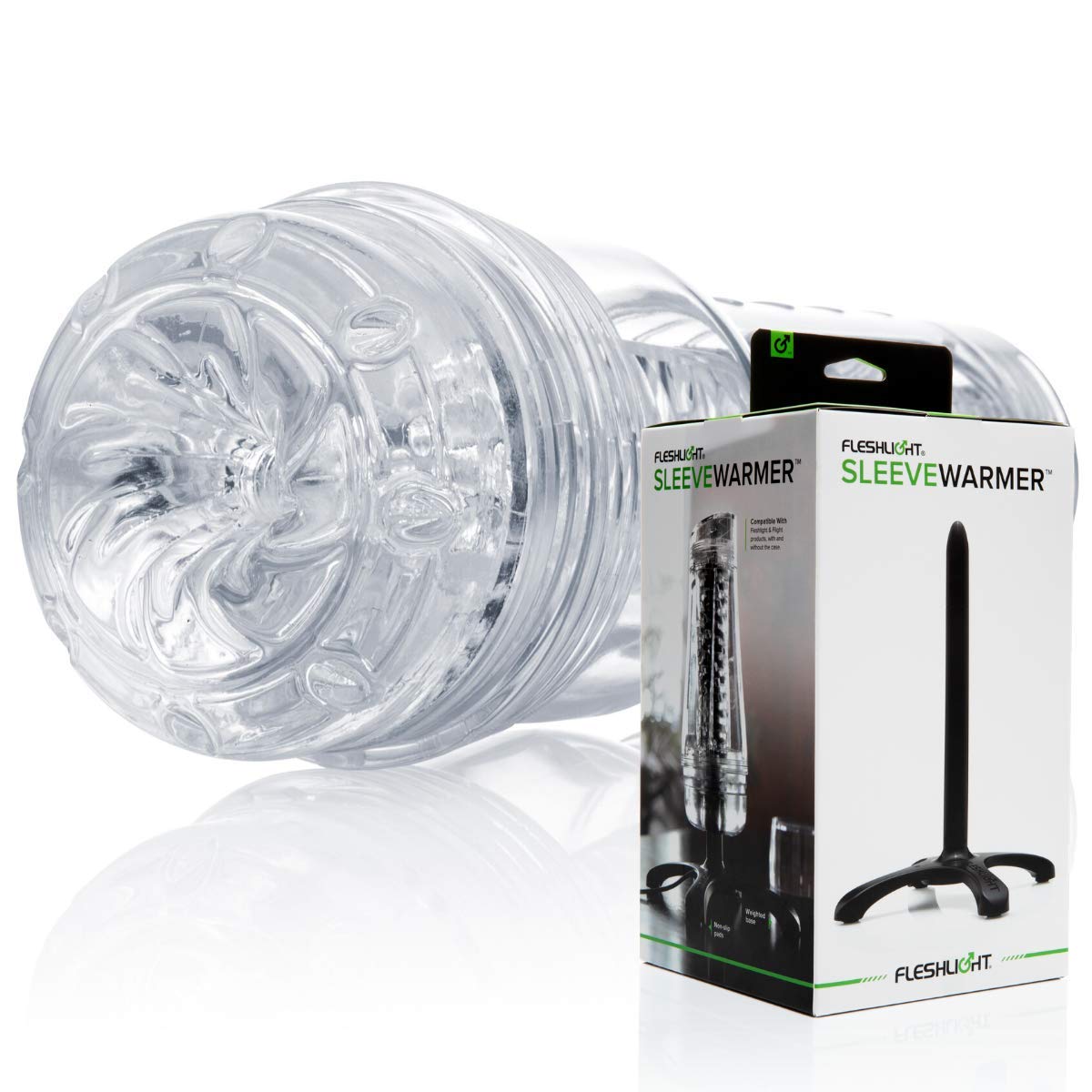 Fleshlight Go Torque Travel Size Male Masturbator with USB Sleeve Warmer | Compact Discreet Sex Toy for Men | Perfect for Travel, Business Trips & Solo Pleasure