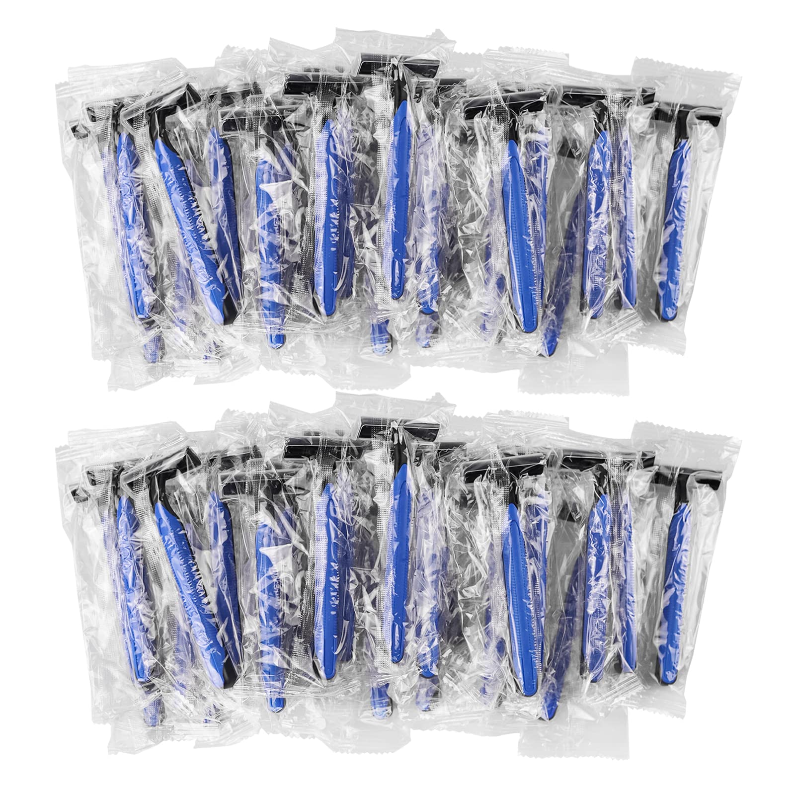Bulk Disposable Razors with Blade Caps - 150 Individually Packaged Razors for Hotels, Shelters, Nursing Homes & Charity Use | Durable Shaving Supplies for Travel, Healthcare & Emergency Kits