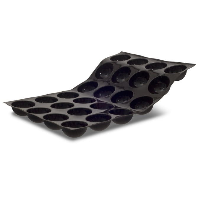 Flexipan Extra Large Half Sphere Silicone Mold - 24 Cavities for Baking, Desserts, Chocolates & DIY Crafts - Perfect for Professional Chefs & Home Bakers