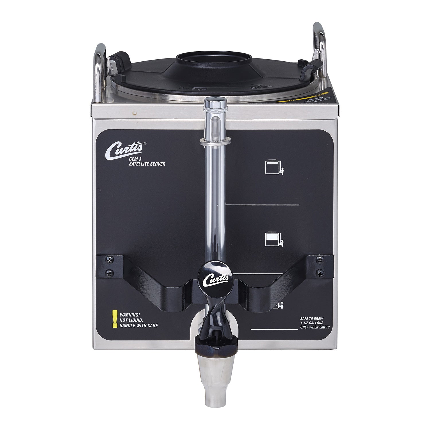 Gemini 3 Satellite Server & Gem 5 Stand - 1.5 Gallon Commercial Beverage Dispenser for Bars, Restaurants, and Catering Events