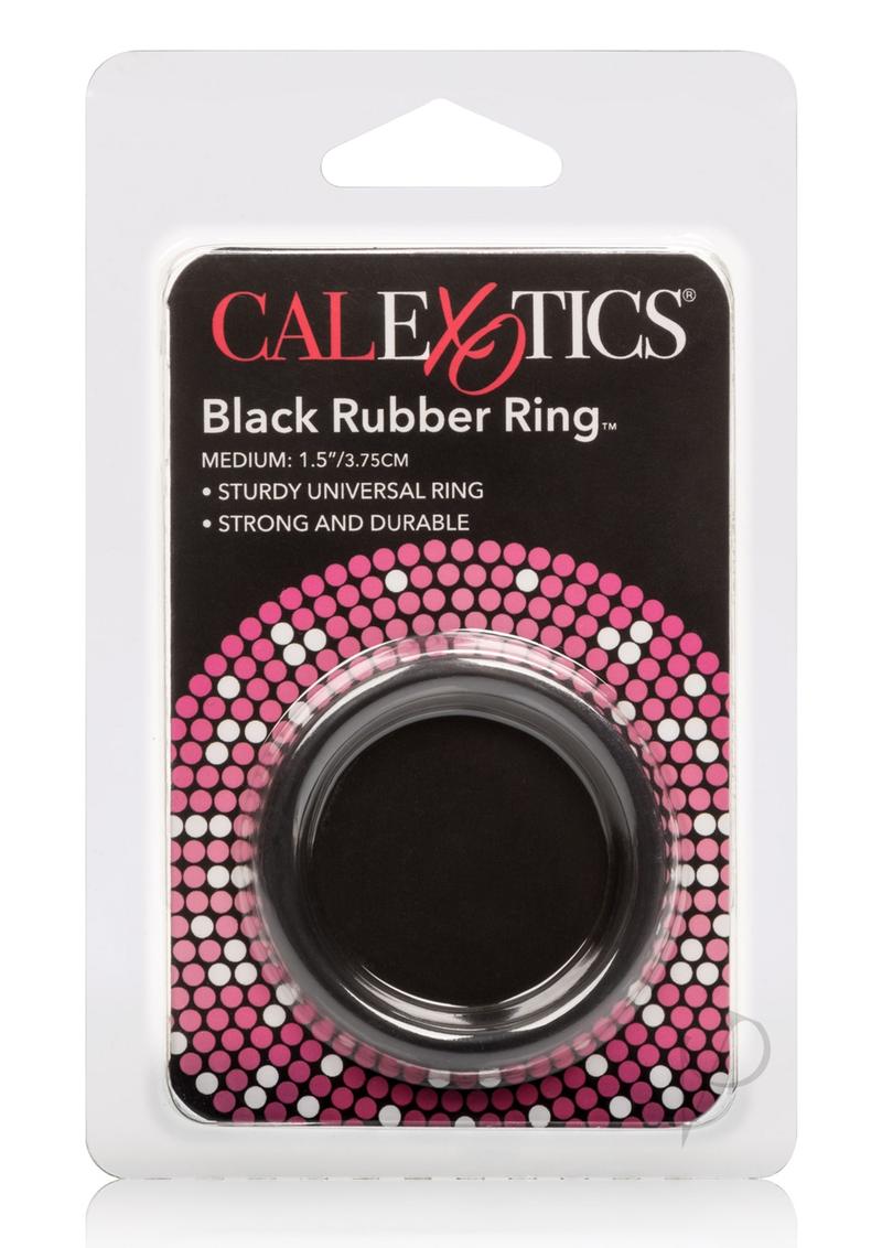 Premium Black Rubber Cock Ring - Medium Size for Enhanced Pleasure & Performance - Perfect for Couples & Solo Play