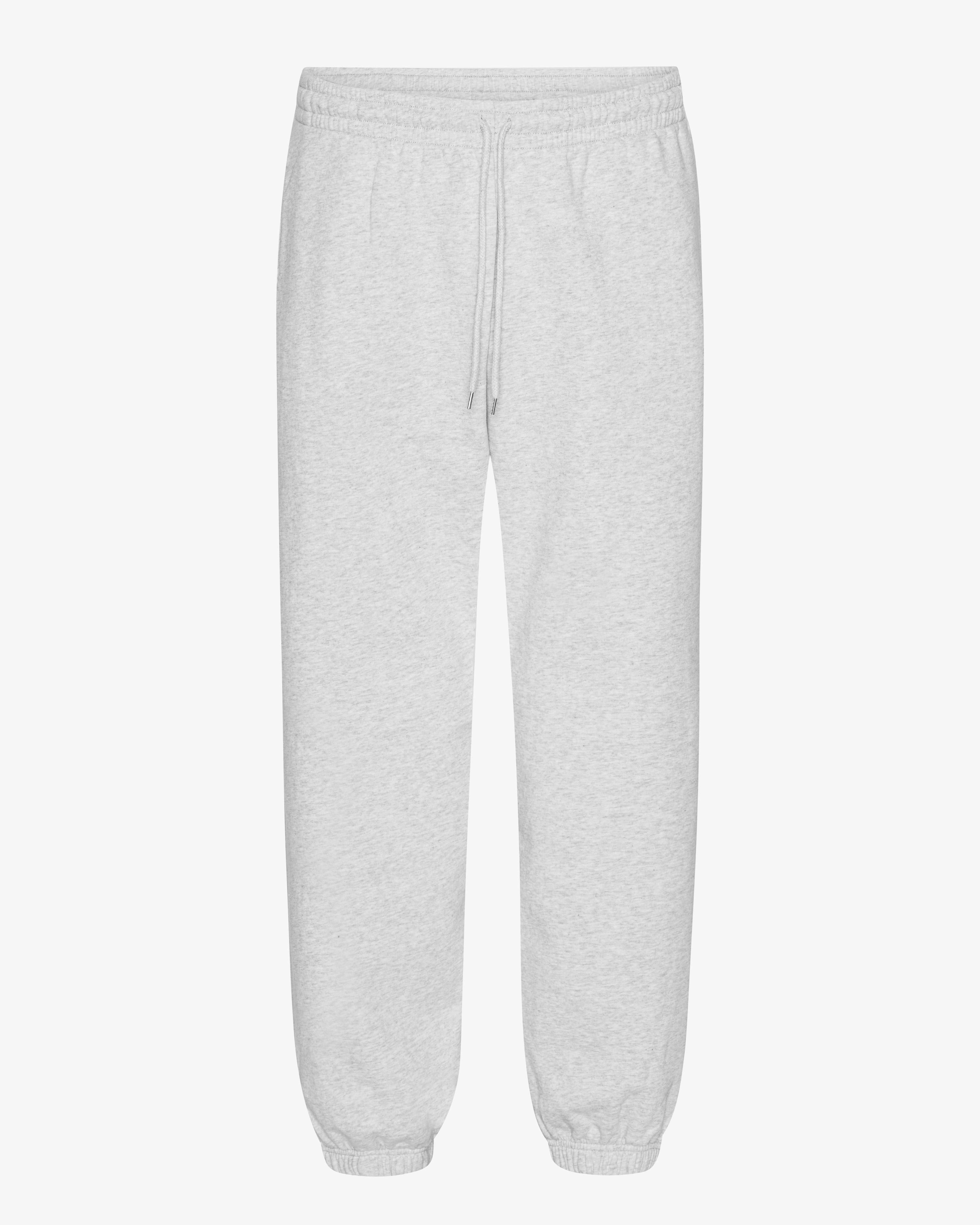 Organic Relaxed Sweatpants for Women - Soft Cotton Lounge Pants with Elastic Waistband - Snow Melange Color - Perfect for Yoga, Home Wear & Casual Outfits