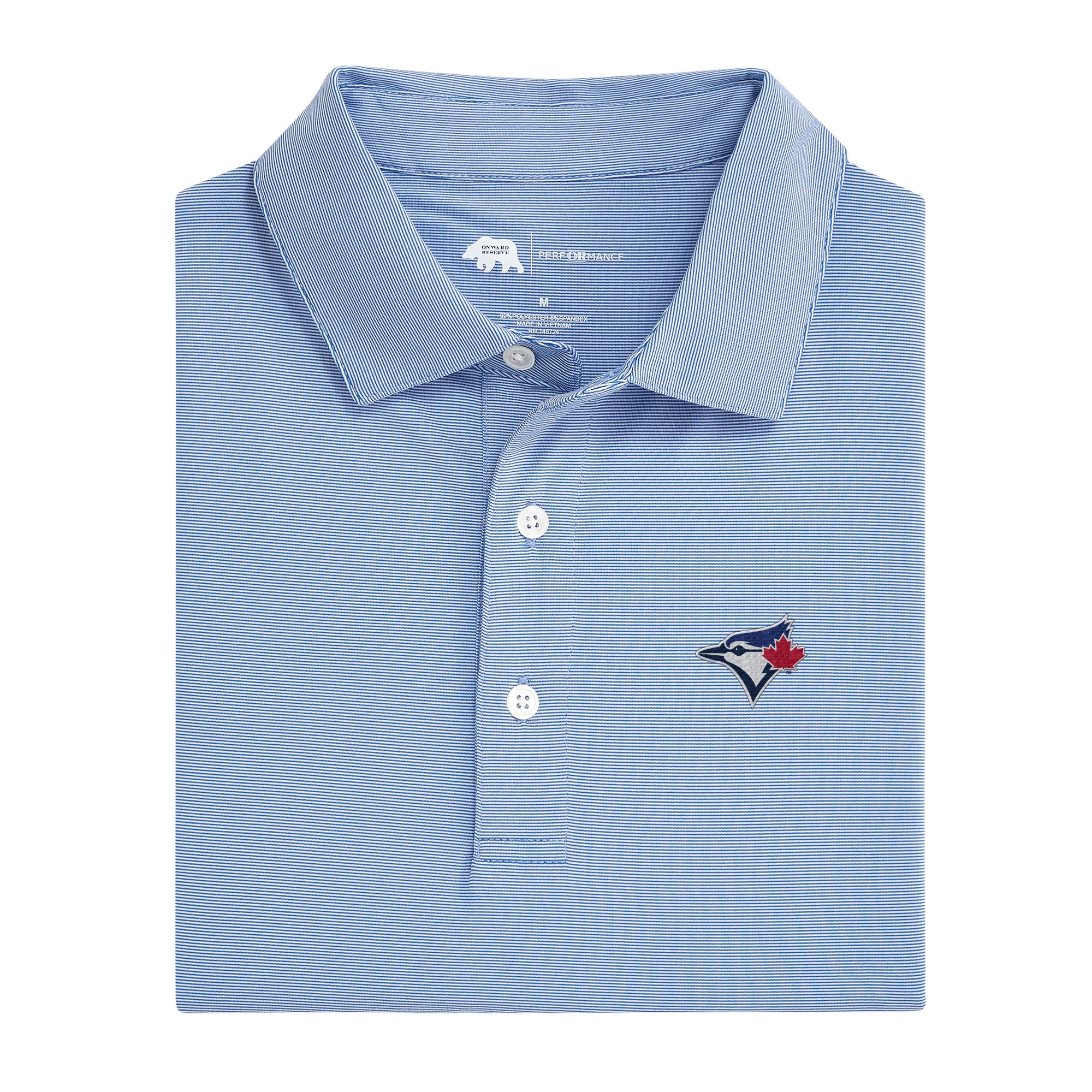 Toronto Blue Jays Performance Polo Shirt for Men - Moisture-Wicking, Breathable Baseball Jersey - Perfect for Games, Fan Events & Casual Wear