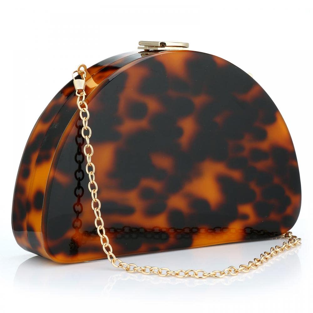 YYW Women's Semicircle Clutch Purse - Elegant Evening Crossbody Bag for Wedding, Cocktail Party & Prom - Perfect for Formal Events & Night Out Accessories