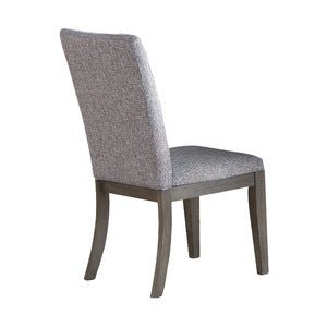 Felicity Grey Side Chair Set of 2 - Modern Dining Chairs for Kitchen, Living Room & Office - Comfortable Upholstered Accent Chairs with Sturdy Metal Legs