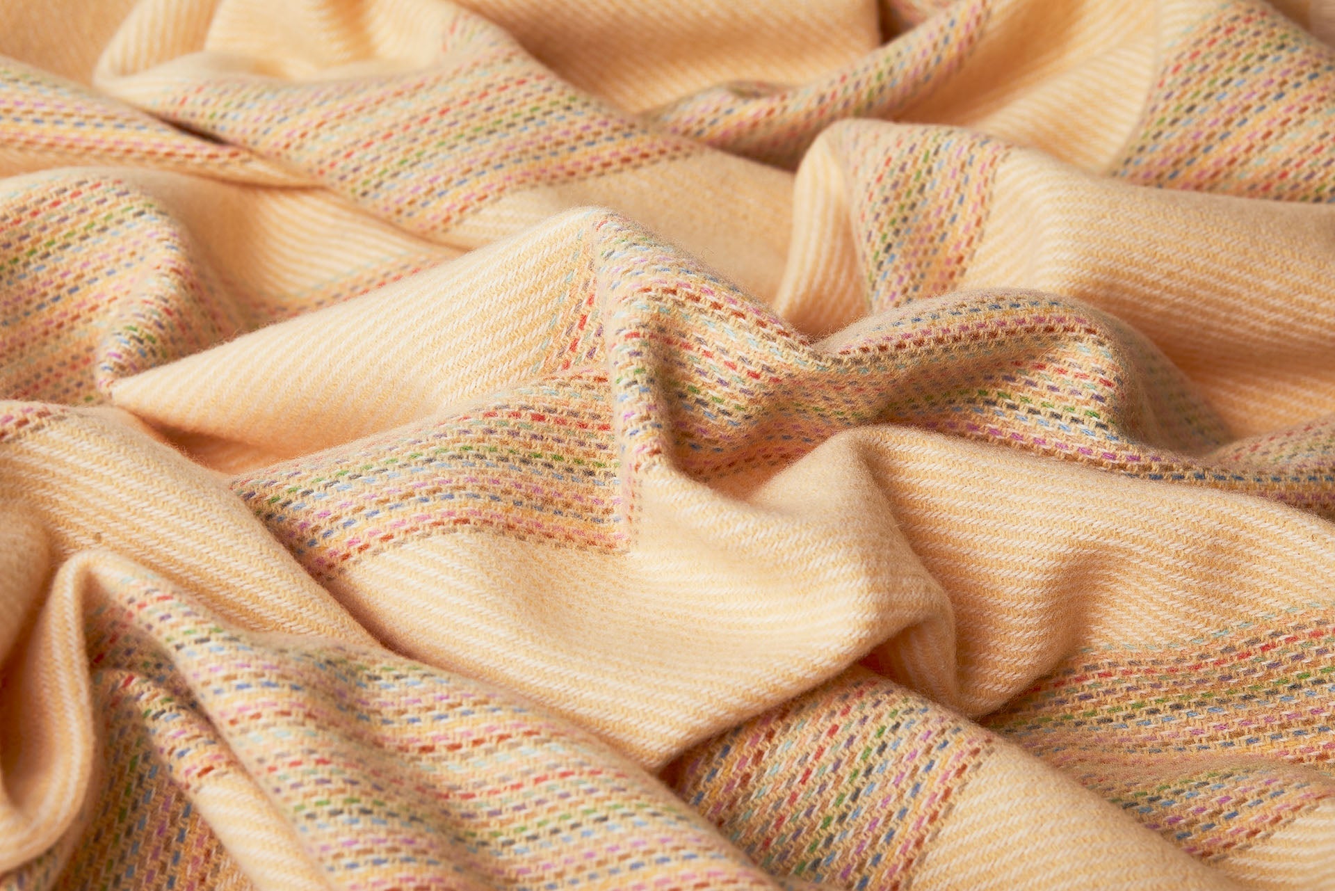 Soft Apricot Lambswool Throw Blanket - Cozy & Warm Luxury Blanket for Couch, Bed, Sofa - Perfect for Winter, Travel & Home Decor
