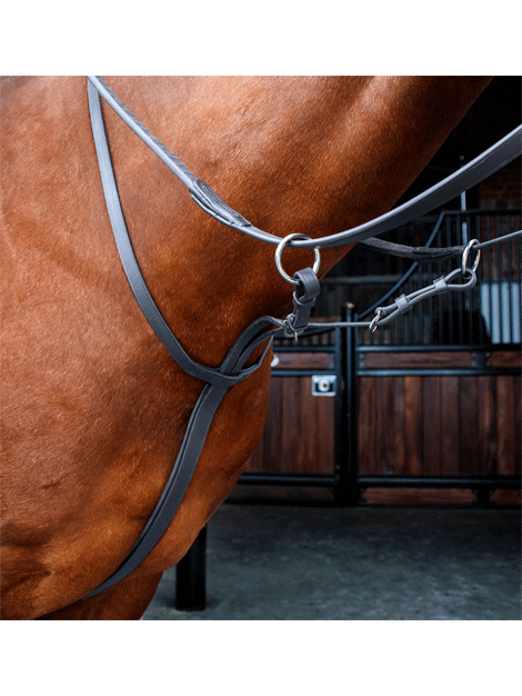 Velociti Rapida Running Martingale - Adjustable Horse Training Aid for Speed Control & Jumping - Perfect for Equestrian Sports, Racing & Show Jumping