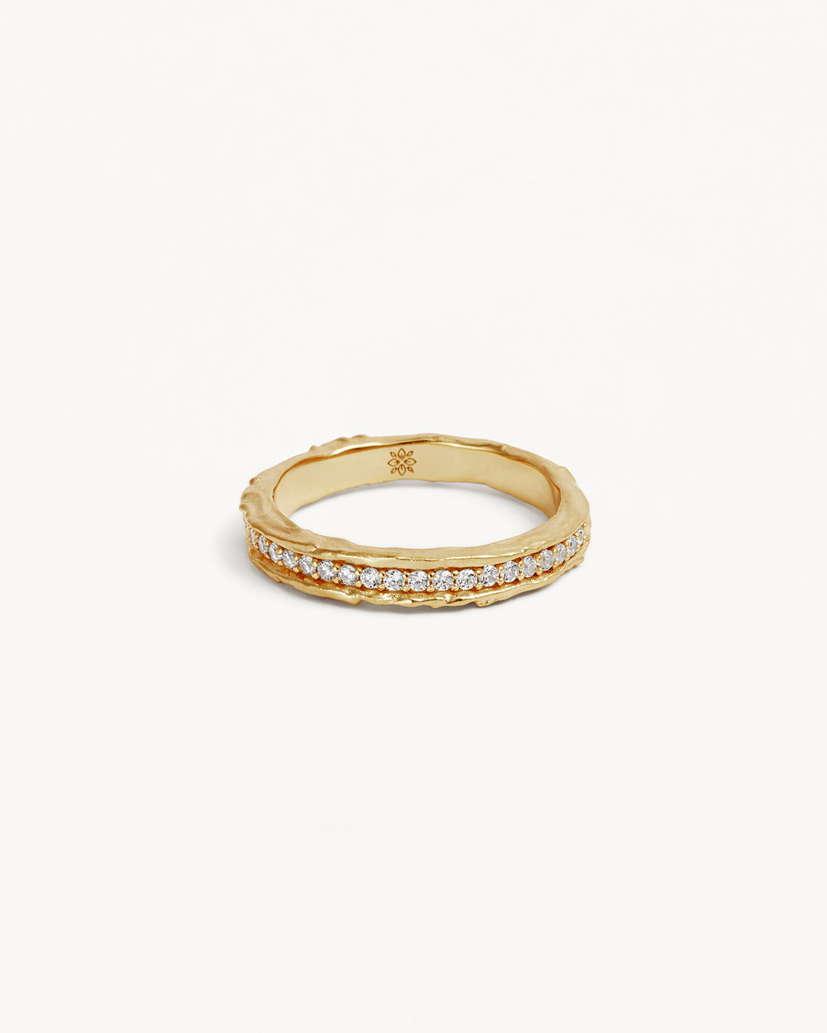 18K Gold Vermeil Sunkissed Horizon Ring - Dainty Stackable Minimalist Ring for Women - Perfect for Everyday Wear, Gift Giving & Special Occasions