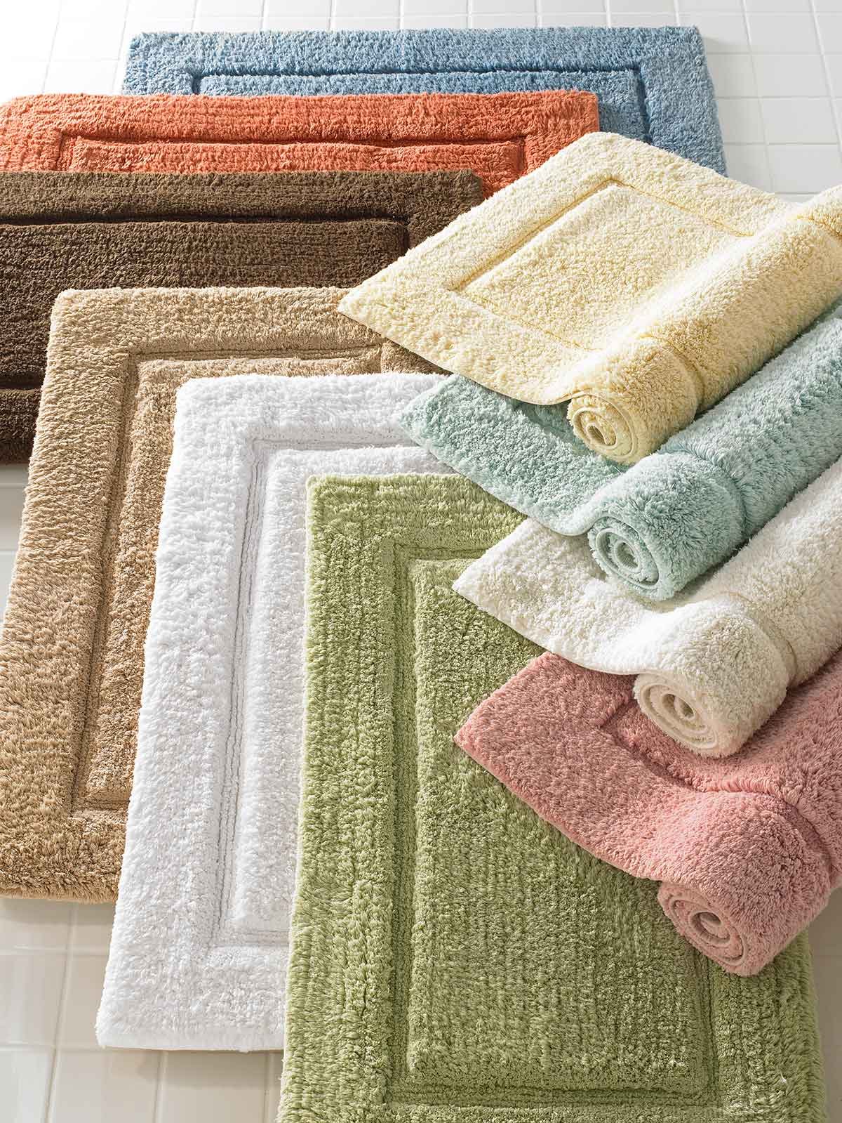 Luxor Linens Mariabella 100% Egyptian Cotton Bath Rug - Super Soft Absorbent Chocolate Brown Bathroom Mat - Medium 21