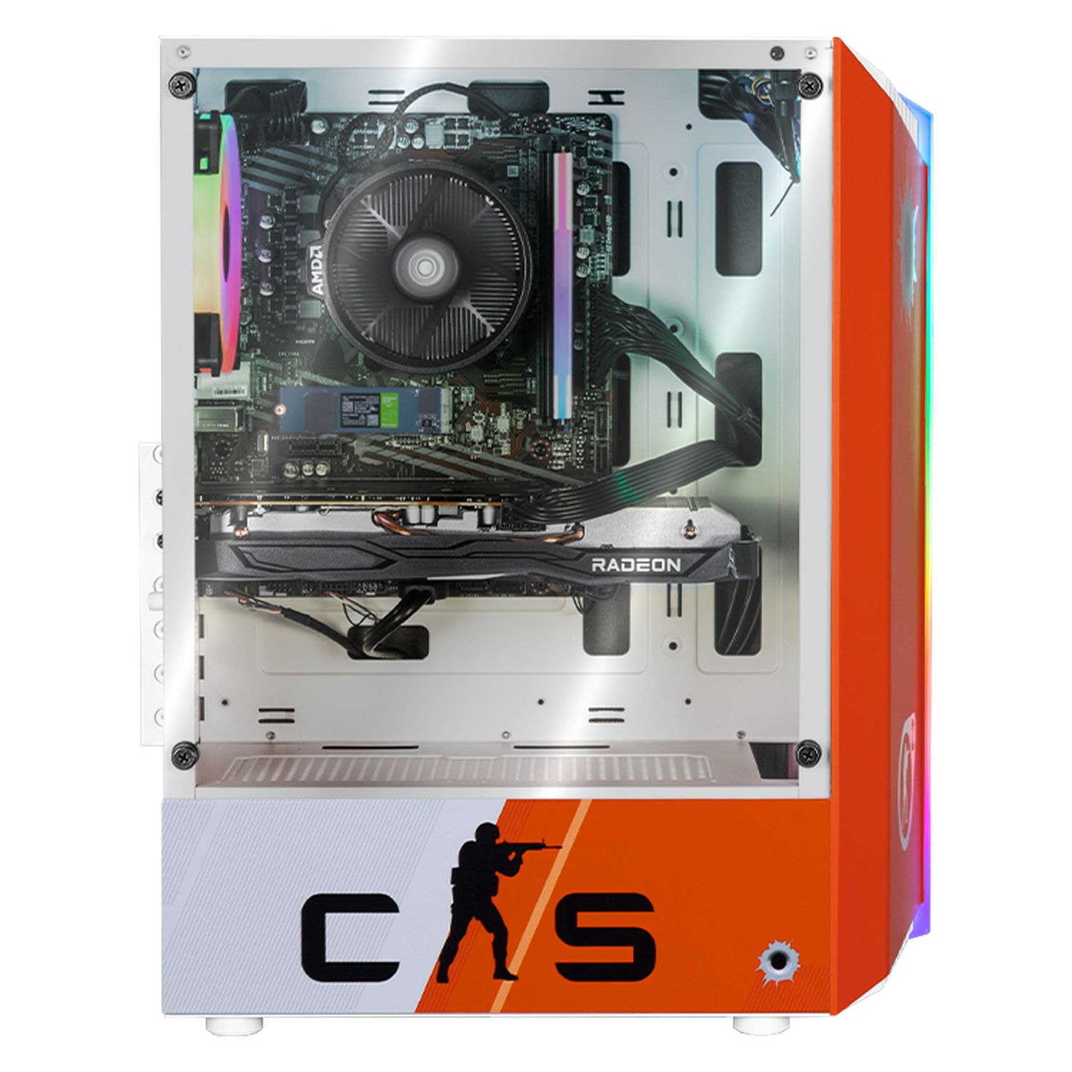 Xtreme PC Gaming Desktop - AMD Radeon RX 6600, Ryzen 5 5600G, 16GB RAM, 1TB SSD, WiFi - Perfect for Counter Strike, Fortnite & Esports Gaming