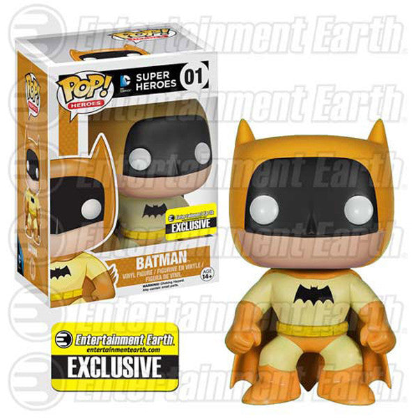 DC Universe Pop! Vinyl Figure - Yellow Batman 75th Anniversary Rainbow Edition [Entertainment Earth Exclusive] | Collectible Funko Pop for DC Fans, Home Decor & Gift Idea