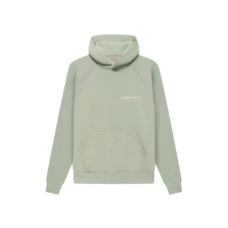 Fear of God Essentials Graphic Pullover Hoodie - Seafoam Green SS22 Collection | Men's Casual Streetwear Sweatshirt for Everyday Wear & Lounge
