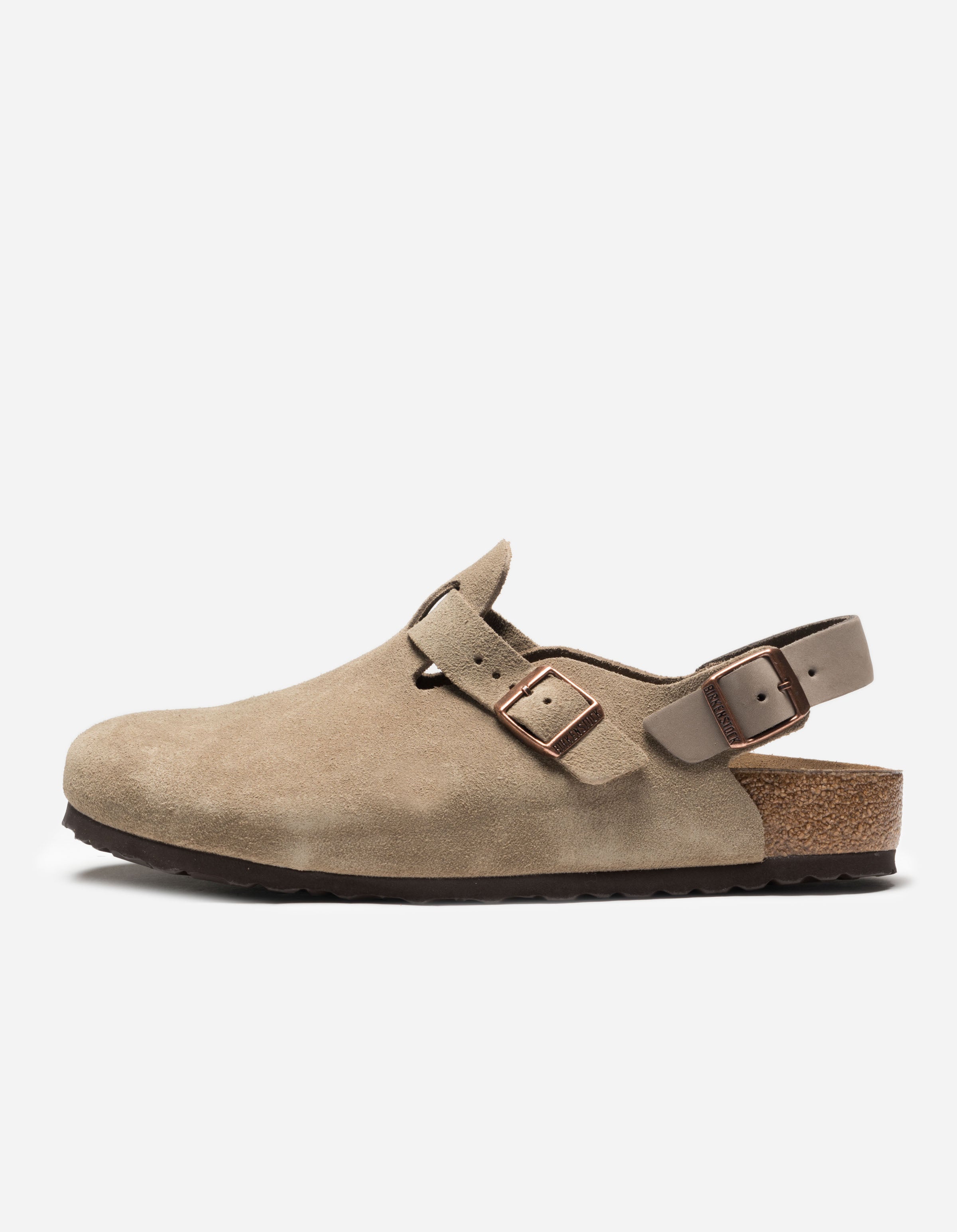 Birkenstock Tokio II Suede Leather Taupe - Comfortable Unisex Medical Shoes for Plantar Fasciitis Relief - Perfect for Nurses, Healthcare Workers & All-Day Wear