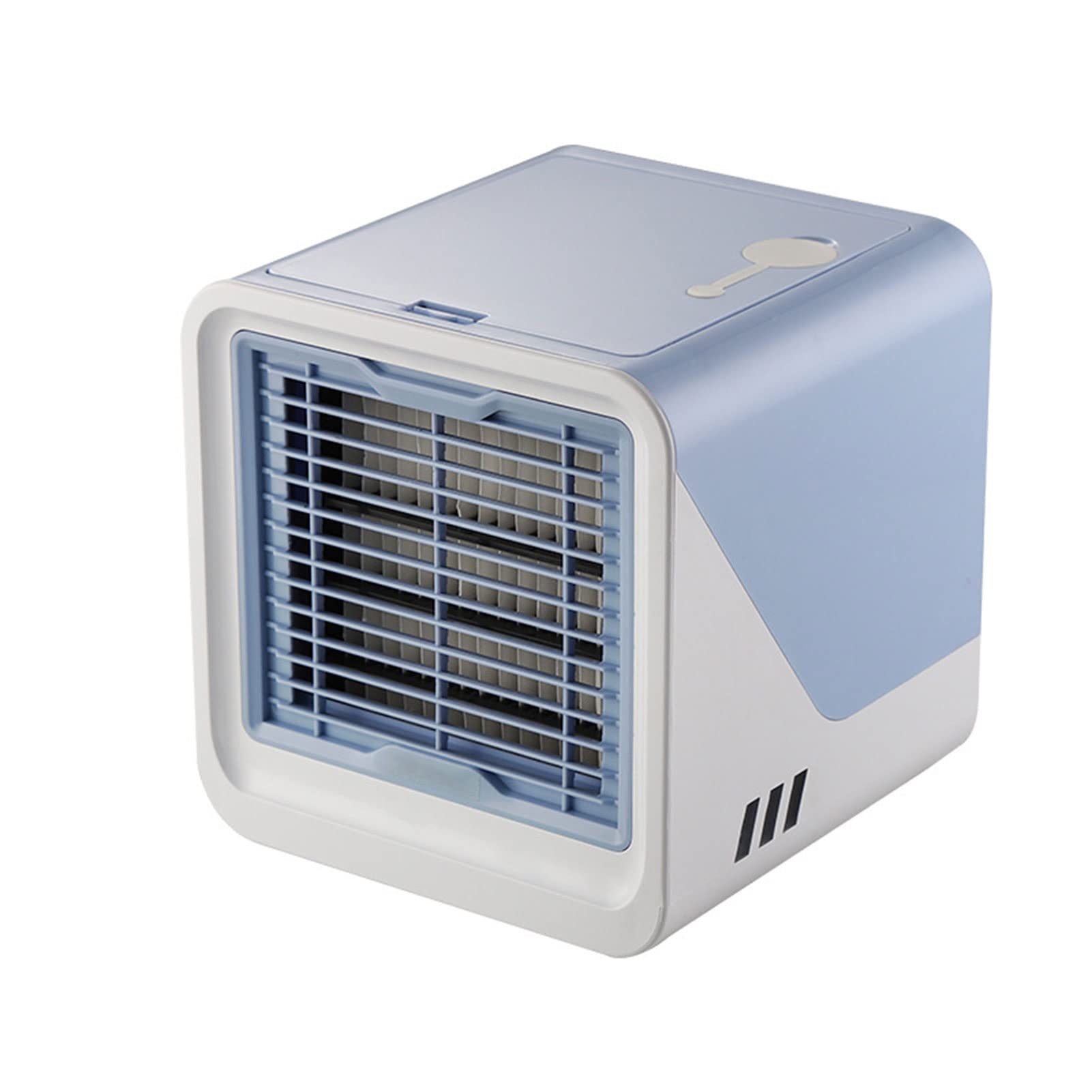 Portable Air Cooler with 3 Speed Settings - Mini Desktop Air Conditioner with LED Light & Handle - Personal Cooling Fan for Home, Office, Dorm Room - Perfect for Summer, Workstation & Small Spaces
