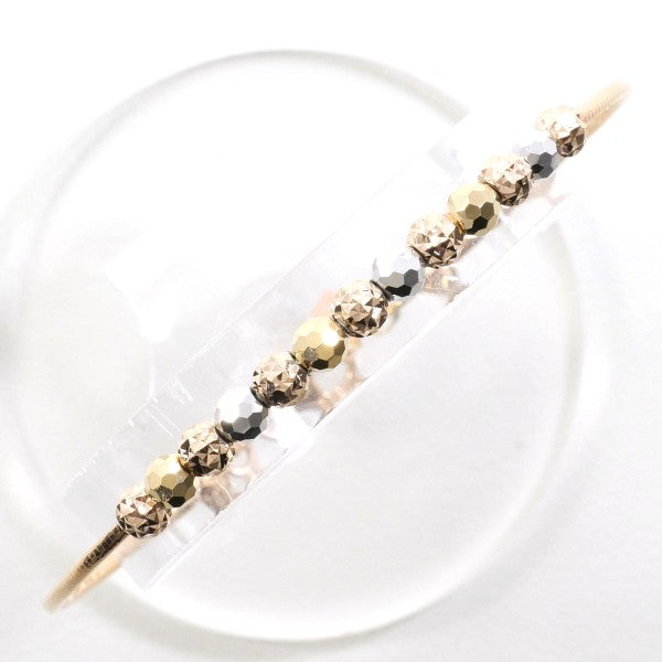 18K Yellow Gold, White Gold & Pink Gold Bangle Bracelet for Women - Elegant Stackable Jewelry for Weddings, Parties & Everyday Wear