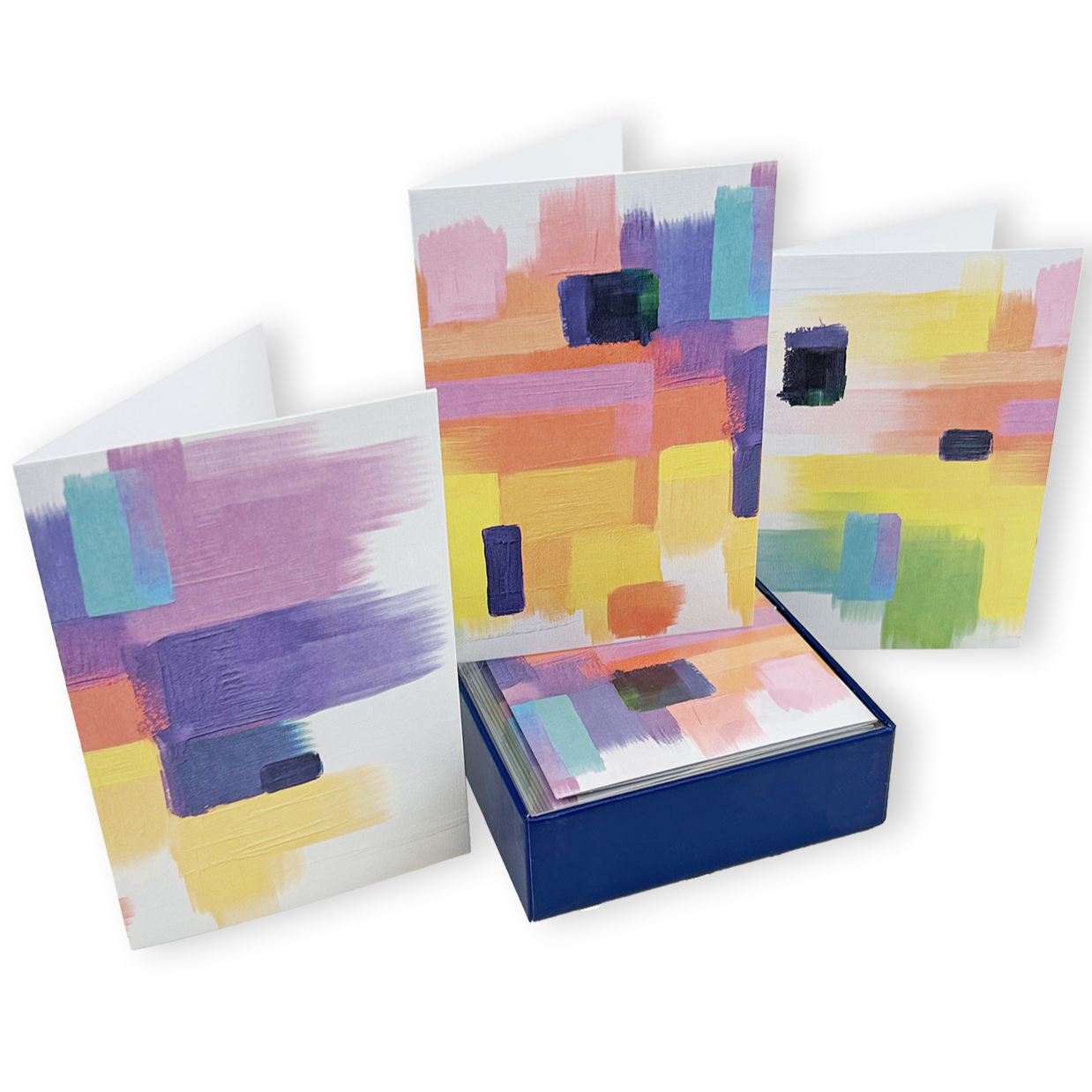 Abstract Composition Thank You Note Card Set - Elegant Blank Greeting Cards for Appreciation, Gratitude & Special Occasions | Perfect for Weddings, Birthdays & Corporate Events