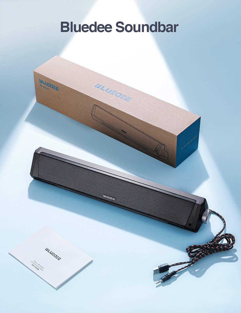 Premium Wired Computer Sound Bar with Enhanced Bass & Clear Audio - Perfect for Gaming, Movies, and Music on PC & Desktop