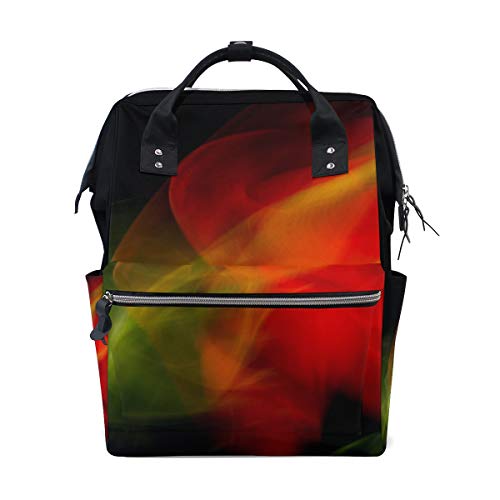 Lilibeely Large Waterproof Diaper Bag Backpack for Baby Care - Stylish Multi-Function Travel Tote for Moms & Dads (Red) - Perfect for Daycare, Travel & Family Outings