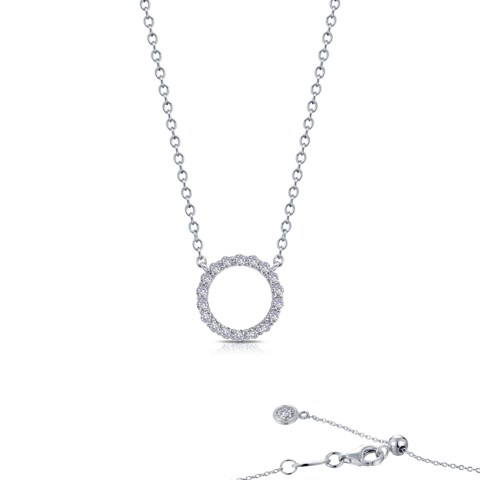 0.54 CTW Open Circle Necklace for Women - Elegant Minimalist Gold or Silver Pendant - Perfect for Everyday Wear, Gifts & Special Occasions