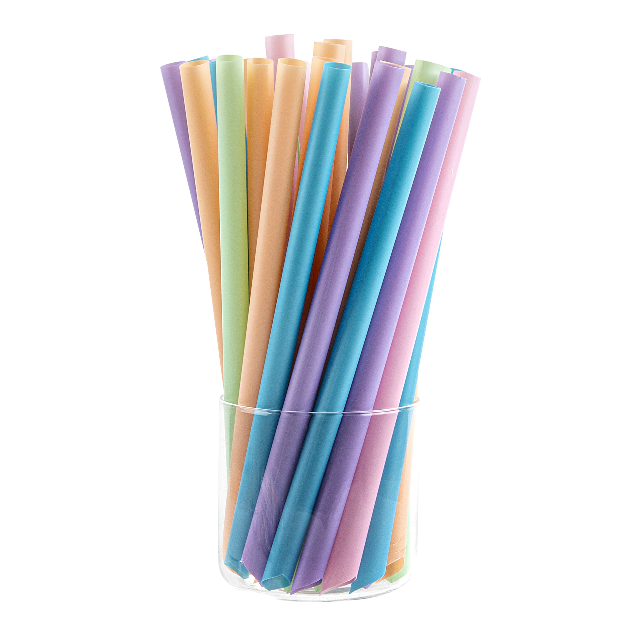 Eco-Friendly PLA Plastic Straws - Compostable, Pointed Tip, 100 Count Bulk Box | Perfect for Parties, Restaurants & Sustainable Living