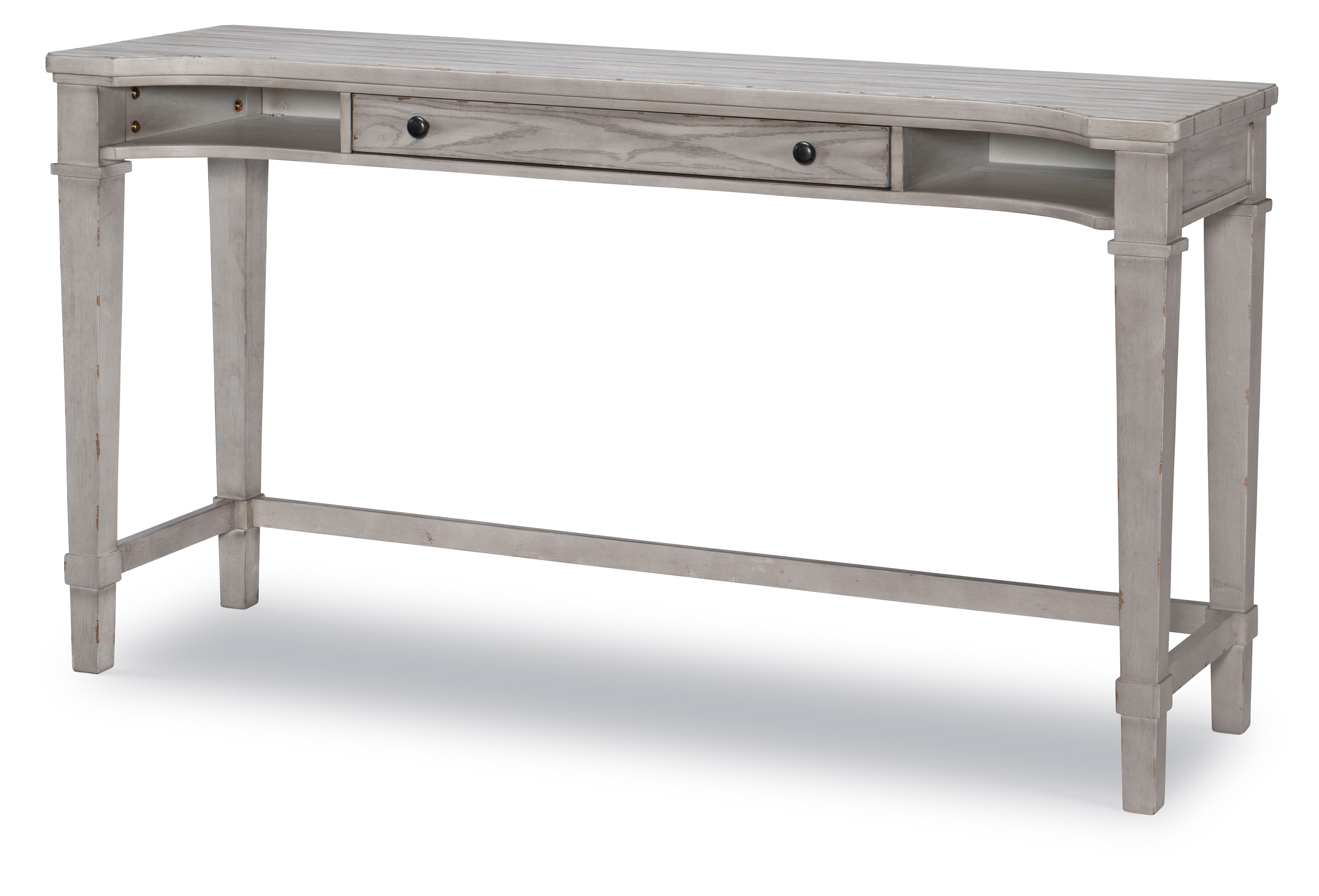 Belhaven Sofa Table Desk - Pearl Silver Finish | Elegant Narrow Console Table for Entryway, Living Room & Office | Perfect for Small Spaces & Home Decor