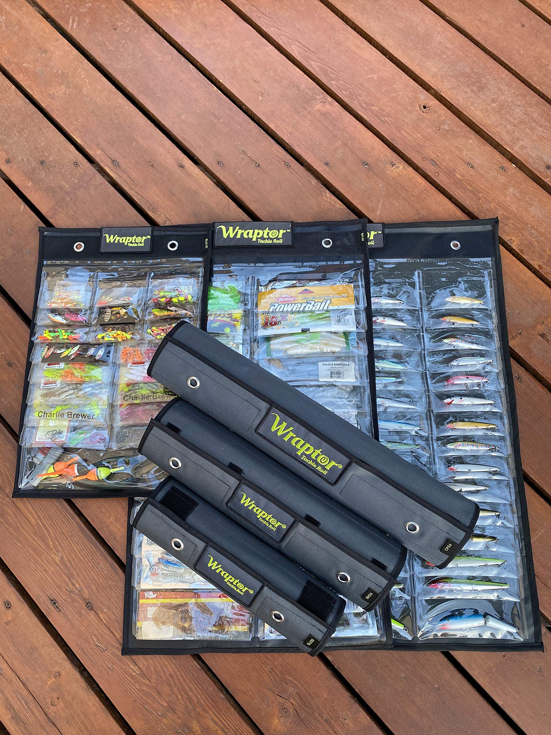 Tackle Roll® Fishing Tackle Storage Organizer - Big Three Bundle | Waterproof Gear Organizer for Lures, Hooks & Fishing Accessories | Perfect for Bass, Trout & Saltwater Fishing Trips
