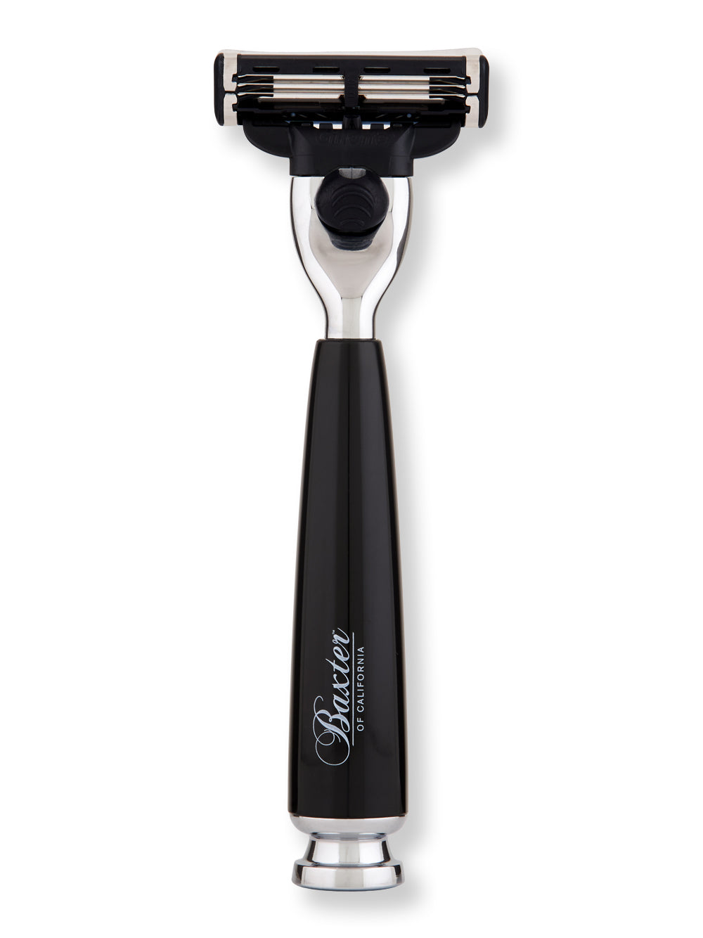 Baxter of California 3-Blade Cartridge Razor - Black | Premium Men's Shaving Razor for Smooth & Comfortable Shave | Perfect for Travel, Grooming & Daily Use
