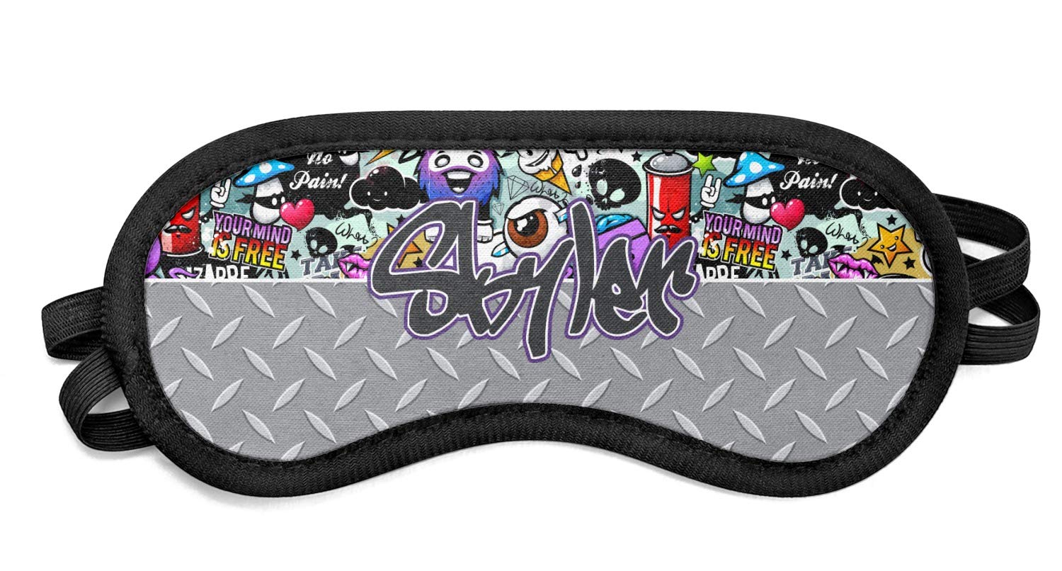 Custom Graffiti Sleep Eye Mask for Women & Men - Soft & Comfortable for Travel, Nap & Night Sleep - Small Size