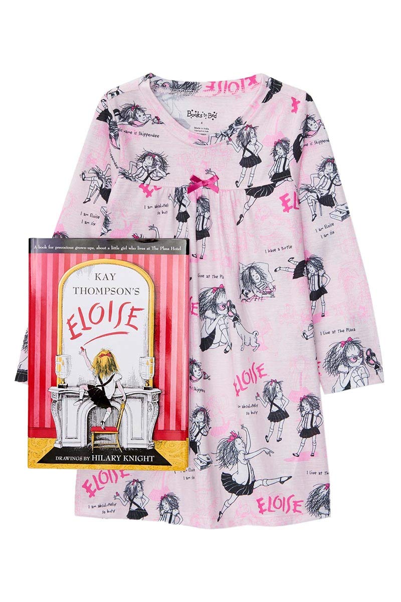 Eloise Storybook Pajama Nightgown for Girls - Soft & Comfortable Sleepwear with Matching Book - Perfect for Bedtime Reading & Cozy Nights