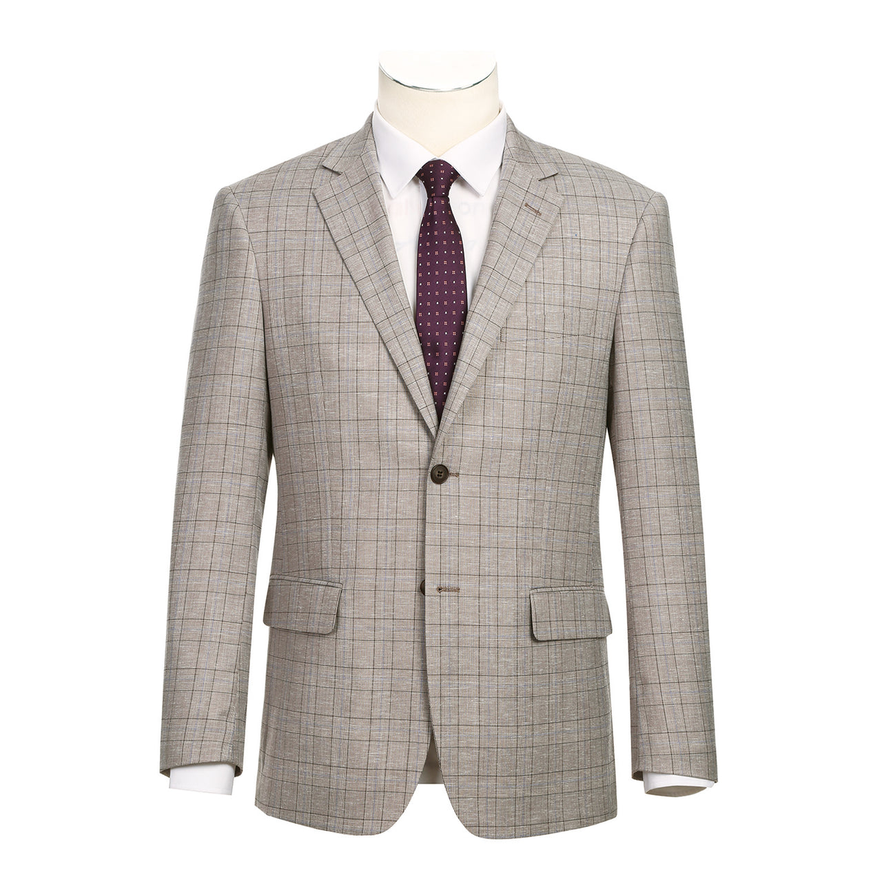 Alessandro Vitello by Renoir New Slim Fit Gray Suit - Size 37 | Premium Business Attire for Weddings, Office & Formal Events