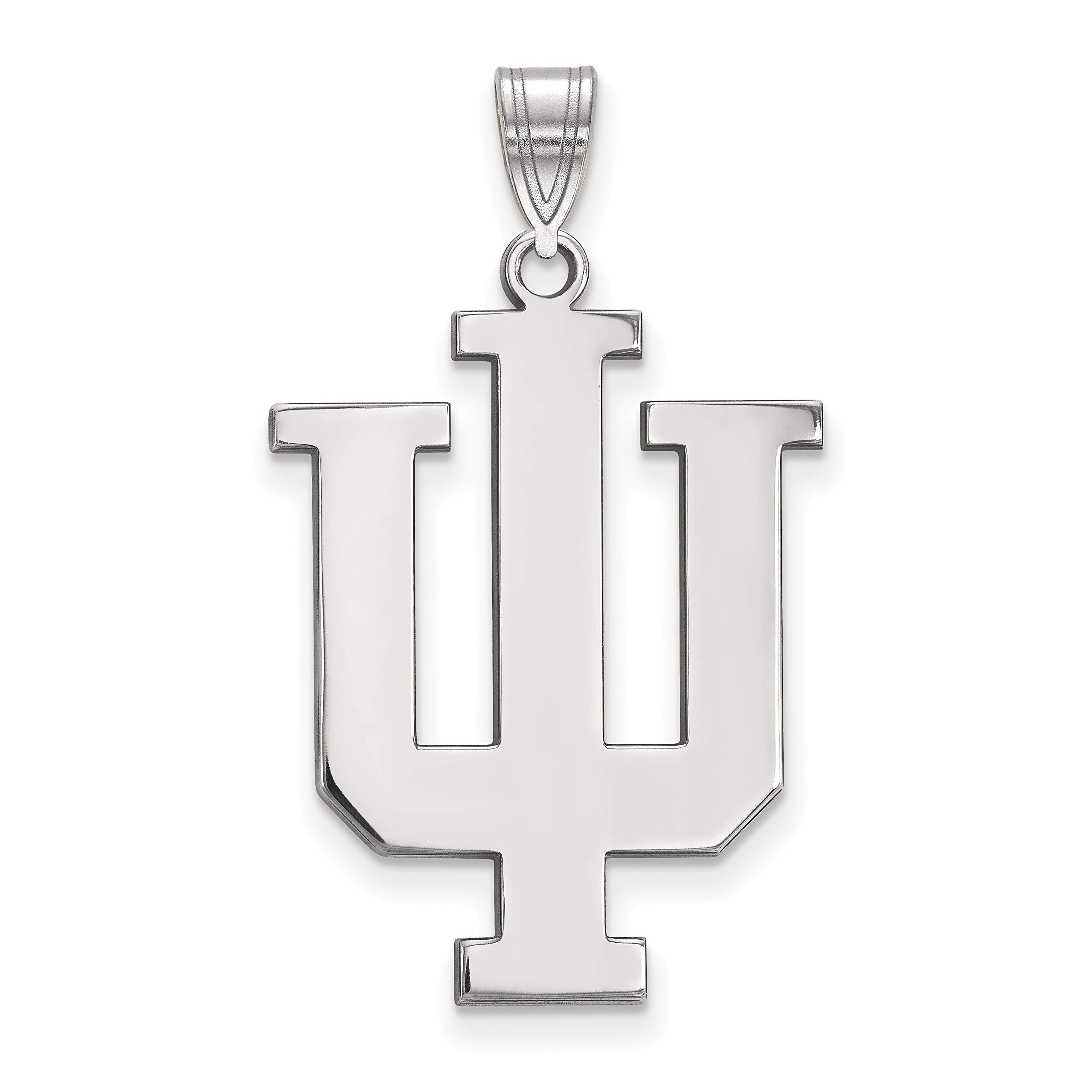 Indiana University Hoosiers Sterling Silver Pendant Necklace - Official School Letters Logo Jewelry for Alumni, Students & Fans - Perfect for Game Day, Graduation Gifts & School Spirit Accessories