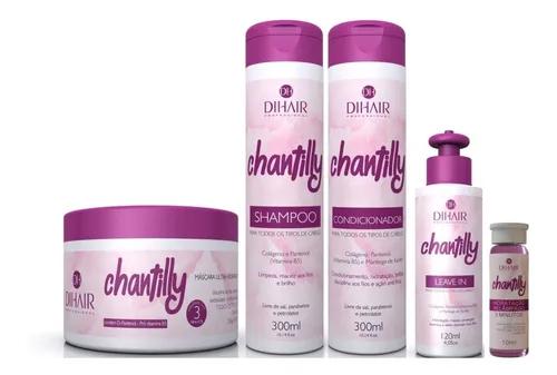 Chantilly Dihair Complete Hair Care Set - Shampoo, Conditioner, Hair Mask, Ampoule & Leave-In Treatment for Damaged Hair | Salon-Quality Repair & Hydration for Dry, Frizzy Hair | Perfect for Home & Professional Use