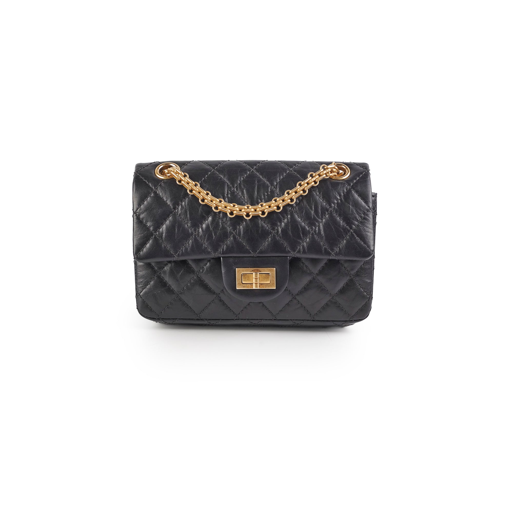 Chanel Mini Reissue 2.55 Classic Flap Bag in Black - Perfect for Evening Events, Date Nights & Luxury Fashion Collectors