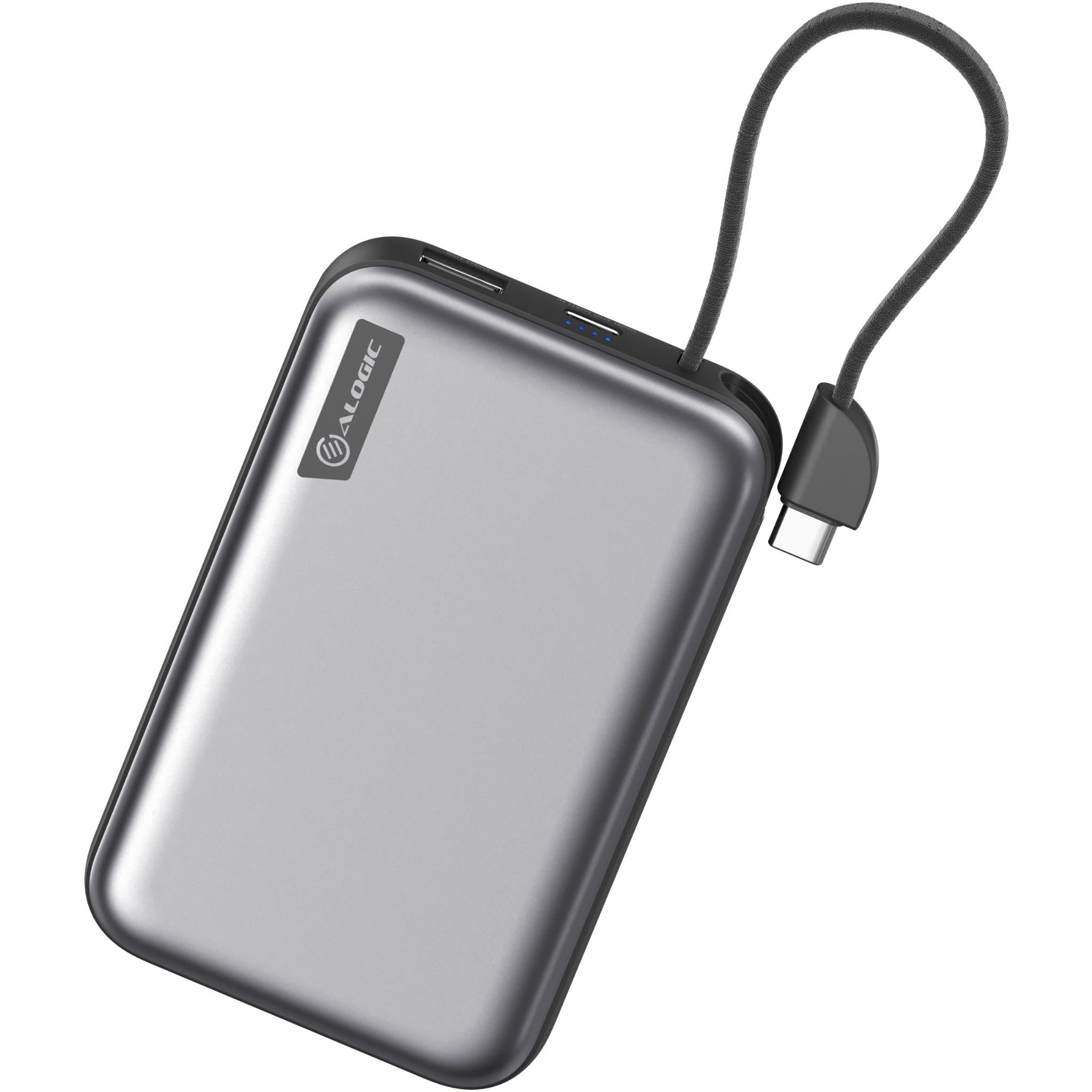 ALOGIC 10,000mAh Magnetic Power Bank with USB-C Fast Charging - Portable Charger for iPhone, Android, Smartphones & Tablets - Perfect for Travel, Camping & Emergency Power Backup