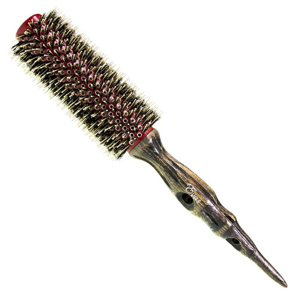 Evas Ceramic Hair Brush W0313 - Detangling & Styling Hair Brush for Smooth & Shiny Hair - Perfect for Daily Use, Salon Styling & Travel