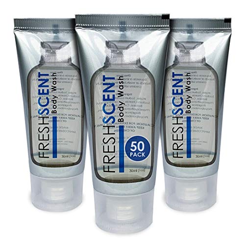 Freshscent Body Wash 1oz (50 Pack) - Travel Size Toiletries Bulk for Hotels, Hospitality & Gifts | Perfect for Hotels, Spas, Gyms & Travel Essentials