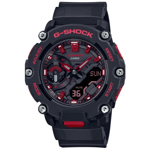 Casio G-Shock GA-2200BNR-1A Digital Sport Watch for Men - Shock Resistant, Waterproof, Durable Design - Perfect for Outdoor Activities, Running, Hiking & Adventure