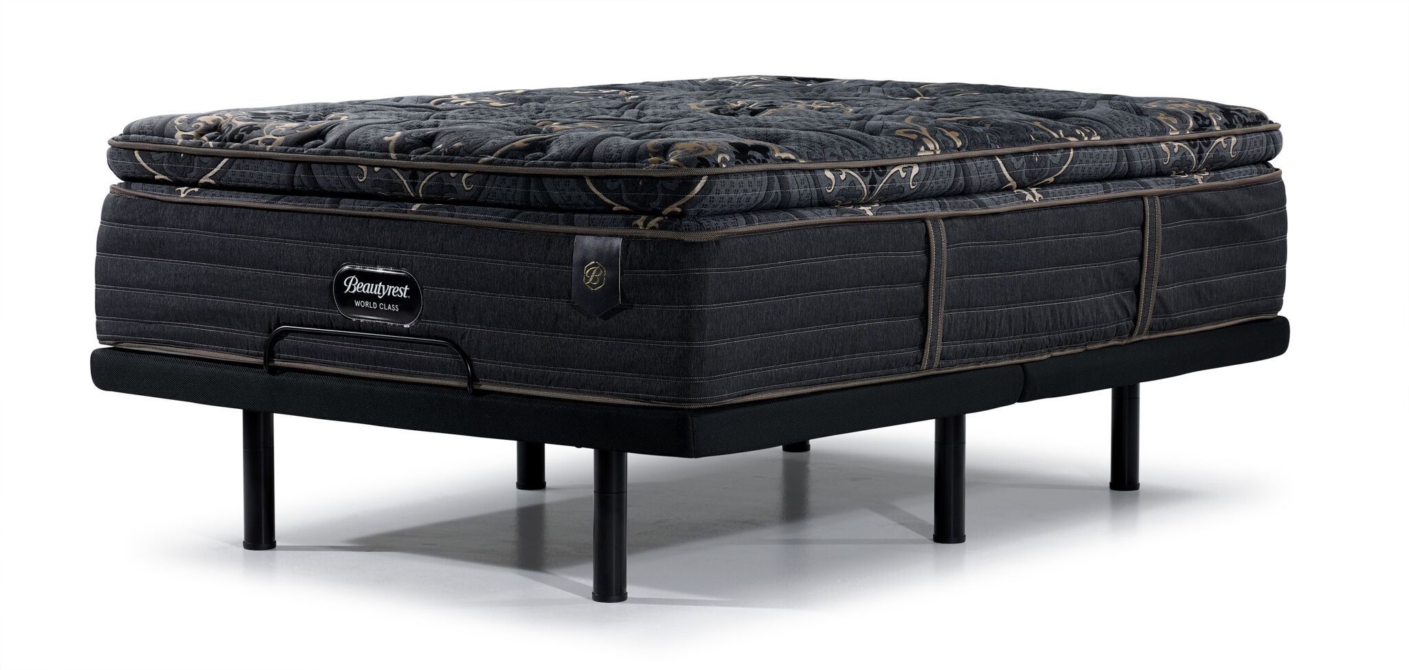 Beautyrest World Class Empress Luxury Firm Full Mattress with L2 Motion Pro Adjustable Base - Premium Support for Back Pain Relief & Motion Isolation - Perfect for Master Bedroom, Guest Room & Home Theater Setup