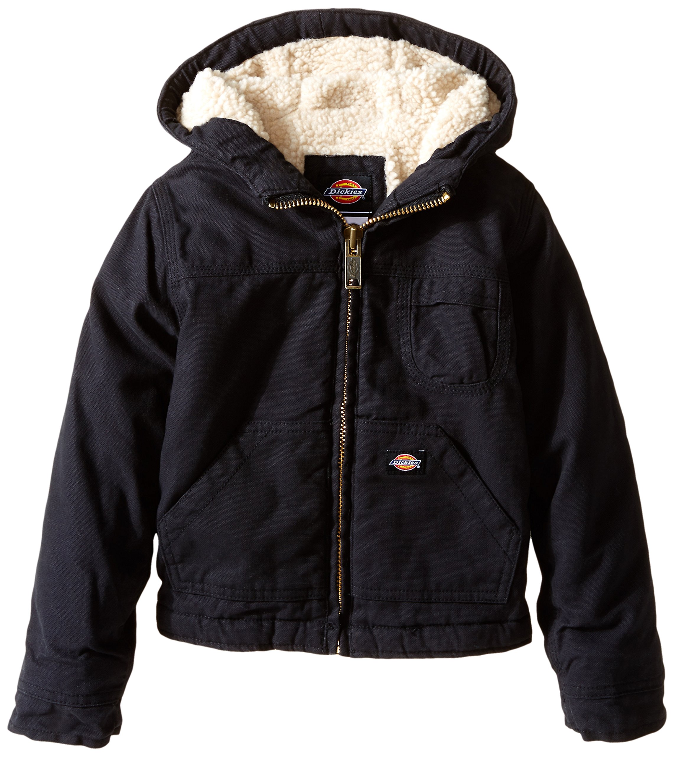 Dickies Boys' Sherpa Lined Duck Jacket - Warm Winter Coat for Kids, Water-Resistant & Durable - Perfect for School, Outdoor Play & Cold Weather Adventures
