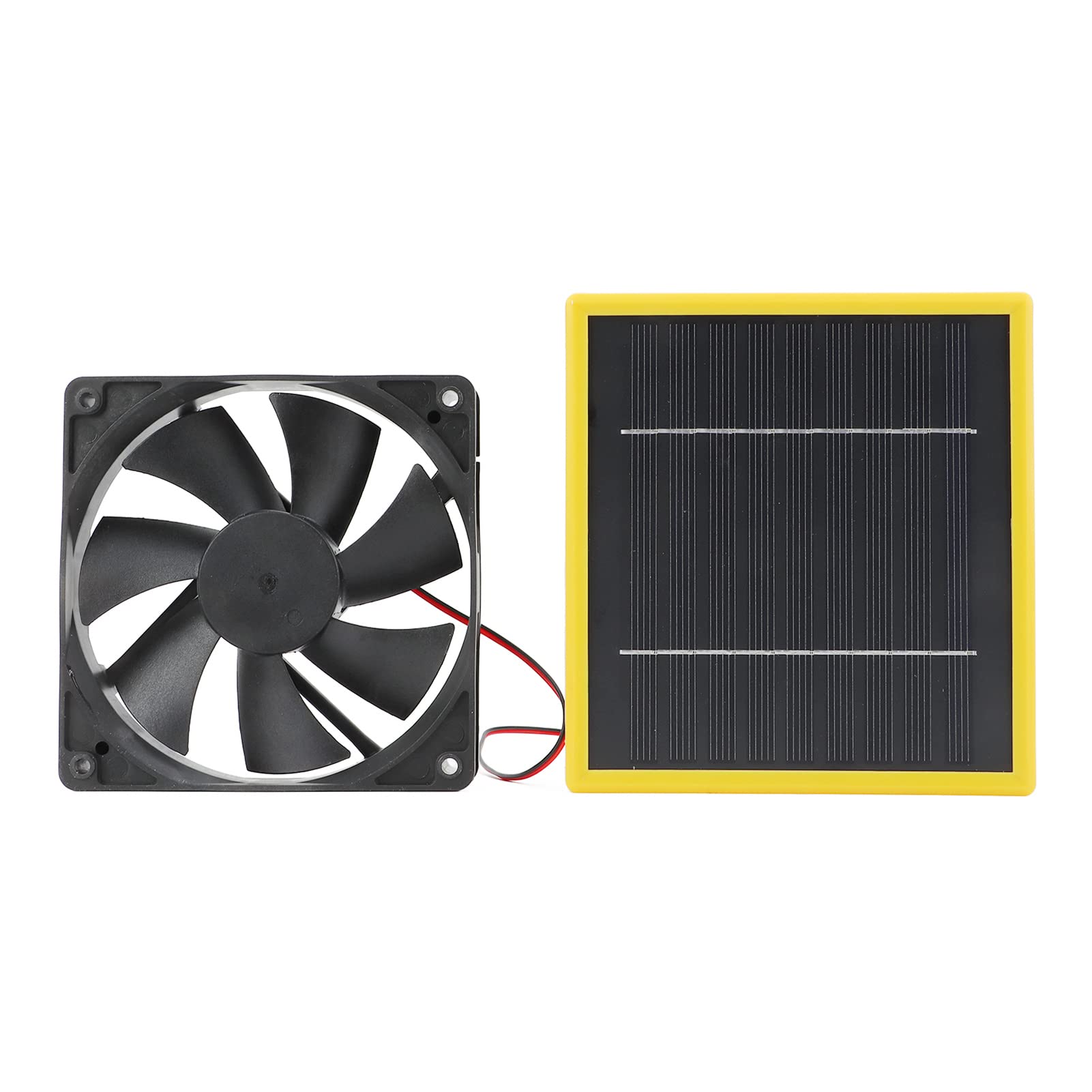 5W 12V Solar Powered Fan Kit with Waterproof Bracket - Outdoor Solar Exhaust Fan for Chicken Coops, Greenhouses, Dog Houses & Sheds - Perfect for Window Ventilation & DIY Cooling Projects - Ideal for Home, RV, Camping & Outdoor Adventures