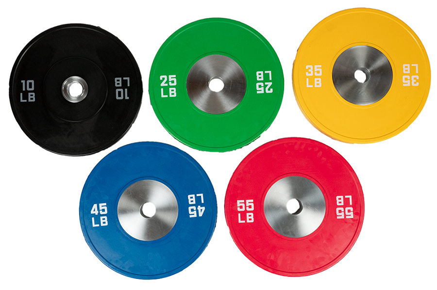 Warrior Competition Urethane Bumper Plates - Olympic Weightlifting Plates for CrossFit, Gym & Home Workouts - Durable Rubber Coated Weight Plates for Strength Training & Fitness