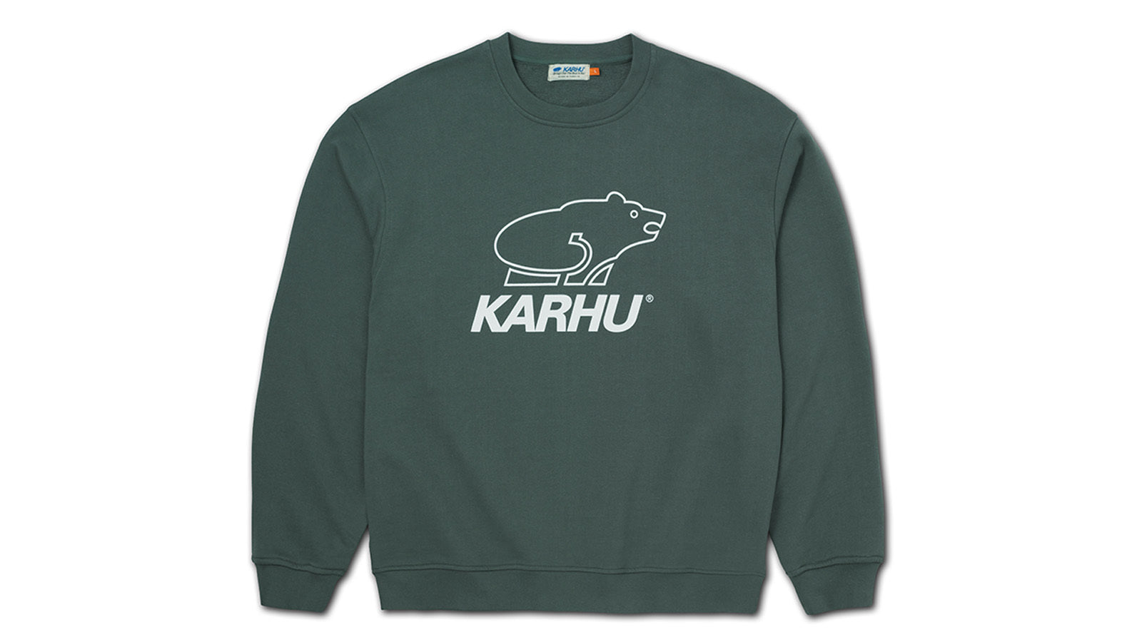 Premium Basic Logo Sweatshirt - Dark Forest & Bright White Colors | Cozy Casual Wear for Men & Women | Perfect for Everyday, Gym & Lounge