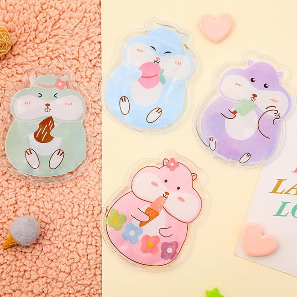 5Pcs Mini Magic Self-Heating Hand Warmers - Reusable Gel Heat Packs for Outdoor Activities, Instant Heating Hand Warmers with Cute Cartoon Squirrel Rabbit Bear Designs - Perfect Gift for Girlfriend, Wife & Kids - Great for Winter Sports, Camping & Cold Weather
