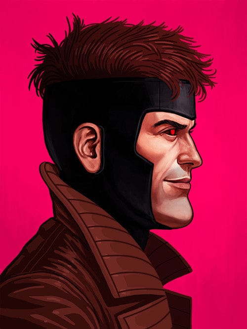 Gambit Mike Mitchell Art Print Poster - X-Men Marvel Comics Wall Decor for Home, Office & Fan Room