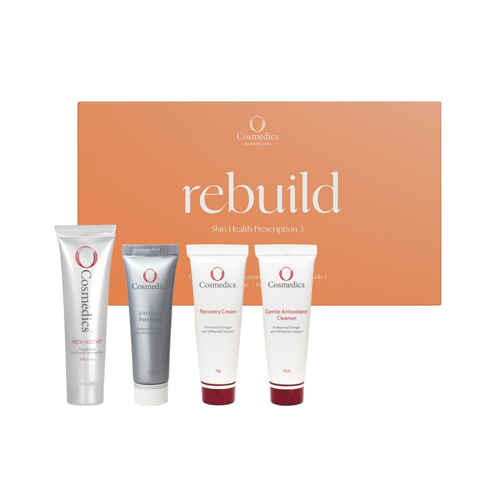 Skin Prescription Kit 3: Rebuild - Dermatologist-Recommended Skincare Set for Acne & Aging - Perfect for Nighttime Routine & Travel Skincare
