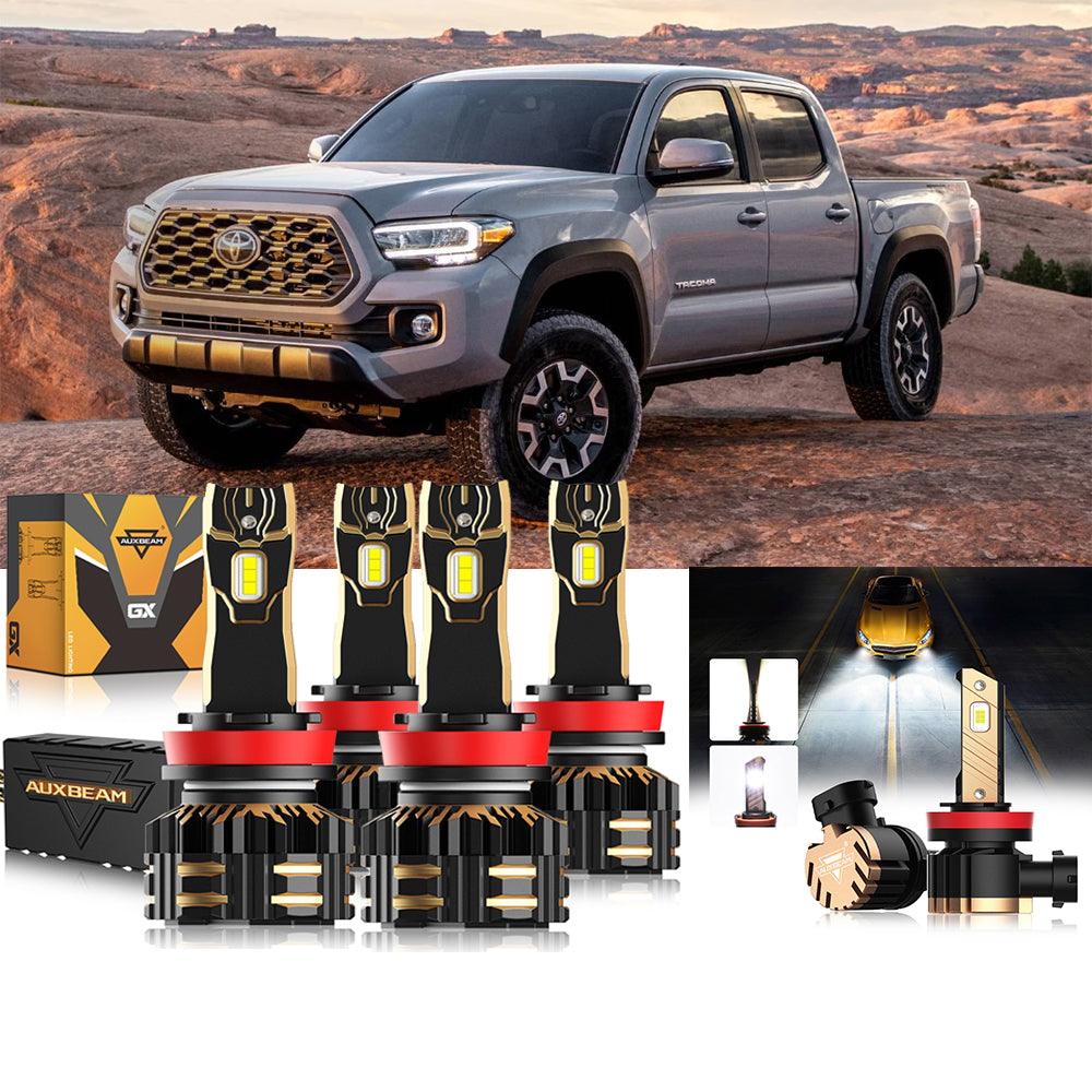 2021-2022 Toyota Tacoma H11 LED Headlight Bulbs Kit - Super Bright 6000K White Light, Plug and Play Replacement - Perfect for Night Driving & Off-Road Adventures